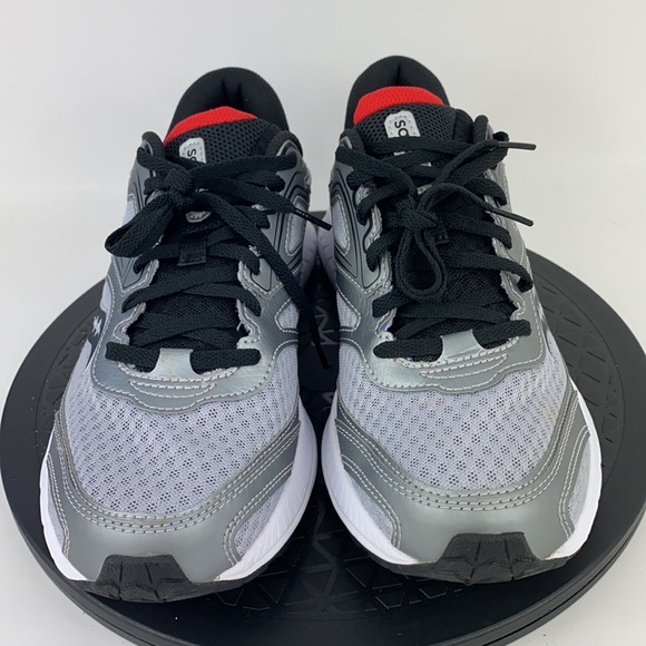 Saucony Cohesion 12 Silver/Black Running Shoes S20471-3 Men's Size 8.5 - Picture 3 of 13